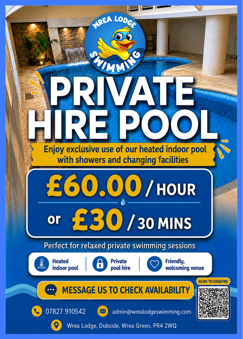 swimming lesson leaflet
